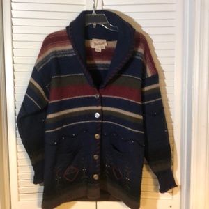 Woolrich southwestern wool coat sz sm